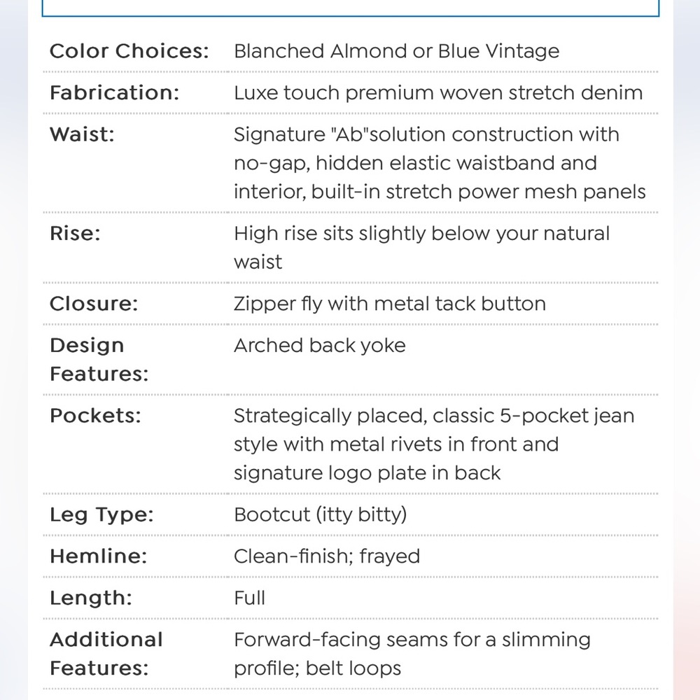 Democracy Blanch Almond Luxe Touch High Rise Itty Bitty More Boot Jeans - Picture 12 of 13